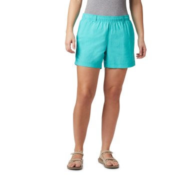 Columbia PFG Backcast Water, Pantalones Cortos Azules Para Mujer | 350671-QLT